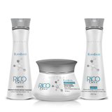 Combo Impact Btx BLOND Antifrizz 300 G + Set RICO NANO 3 STEPS - DAILY MAINTENANCE SET FOR HAIR SUBJECTED TO NANOPLASTY, KERATIN TREATMENTS, AND GENERAL STRAIGHTENING