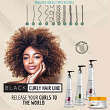 Curly hair line / Curly Activator 500ml / 17oz - Model and discipline curls, control reduced volume and frizz.