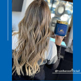 Gold Mask - Baño de Oro Conditioner / Mask  - 300g - 10.58oz - For all hair types, with hyaluronic acid, hydrolyzed keratin for instant strand repair.